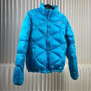 The North Face 550 Women's Down Puffer Jacket in Bright Blue